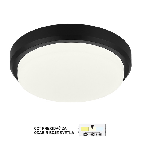 Spoljna LED plafonjera PS8301 BK