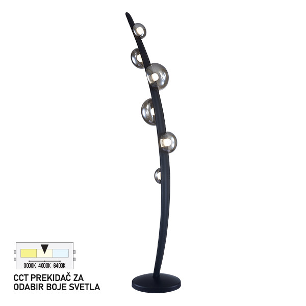 LED podna lampa FK2015-15F BK