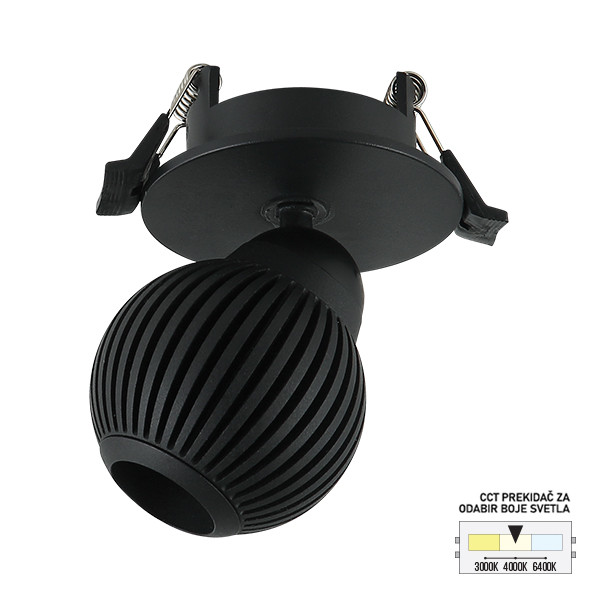 LED ugradna lampa LU-11-7 BK