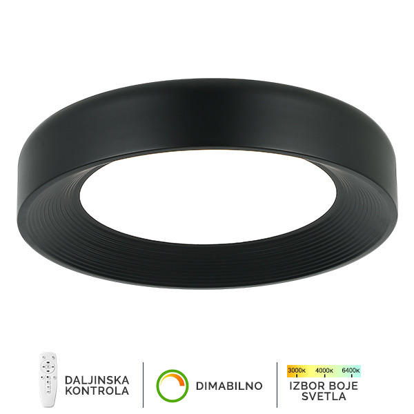 LED plafonska lampa F2096-67C BK