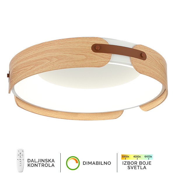 LED plafonska lampa F2097-75C WH+WD