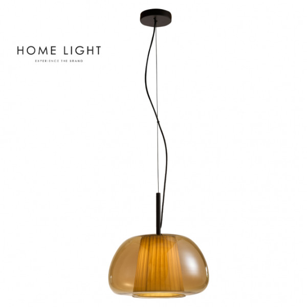 TALIA 97 LUSTER 1*E27 AMBER/CRNA