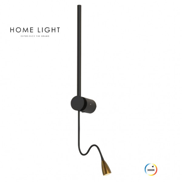 SOLEA 98 ZIDNA LAMPA 4W 3000K CRNA