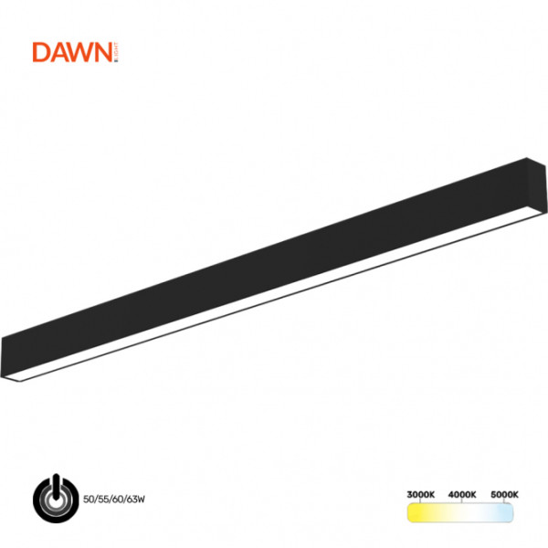 DAWN LED SVETILJKA LT-T-020 50/55/60/63W CCT CRNA 1,5 met