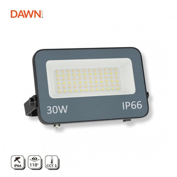 DAWN LED REFLEKTOR GN-FL913-30W CCT 3000lm 110° IP66