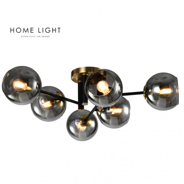 TALIA 36 LUSTER 6*E14 CRNA/BAKAR