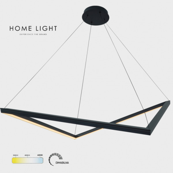 SOLEA 43 LUSTER 40W 3000/4000/6000K CRNA DIM