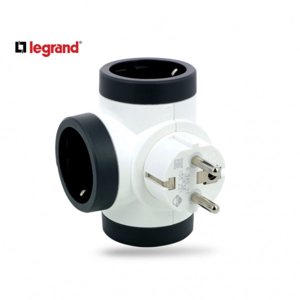 LG 694521 ADAPTER ROTIRAJUCI 3X2P+E (BELA/T.SIVA)