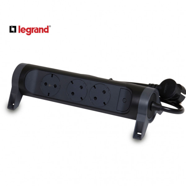 LG 694528 PRODUZNI BLOK 3X2P+E 1.5M (CRNA/T.SIVA)