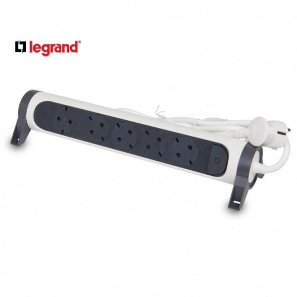 LG 694538 PRODUZNI BLOK 5X2P+E 3M (BELA/T.SIVA)