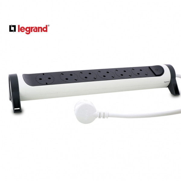 LG 694539 PRODUZNI BLOK 6X2P+E 3M (BELA/T.SIVA)