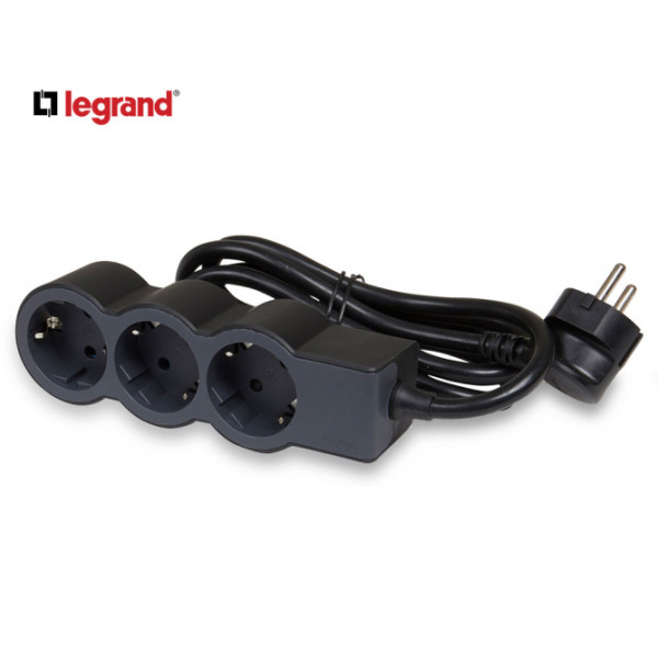 LG 694550 PRODUZNI BLOK 3X2P+E 1.5M (CRNA/T.SIVA)