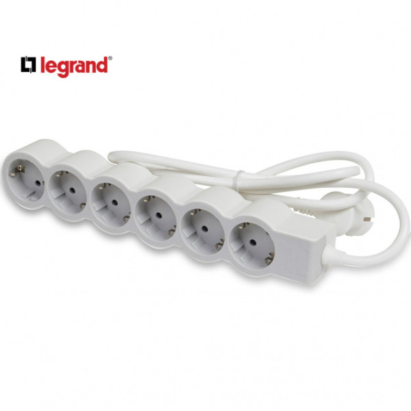 LG 694557 PRODUZNI BLOK 6X2P+E 1.5M (BELA/S.SIVA)