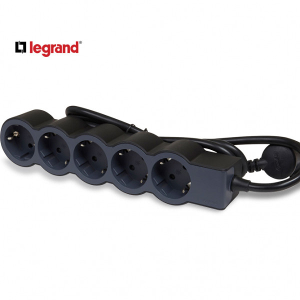 LG 694564 PRODUZNI BLOK 5X2P+E 3M (CRNA/T.SIVA)