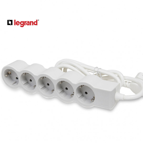 LG 694571 PRODUZNI BLOK 5X2P+E 5M (BELA/S.SIVA)