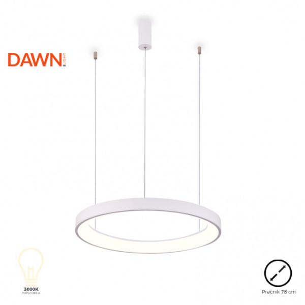 VESTA 365 VISILICA LED 60W 3000K BELA (O 780 mm)