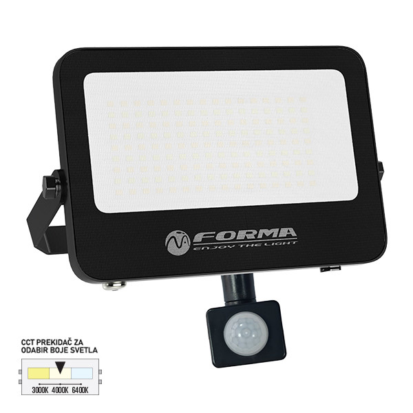 LED reflektor sa senzorom CCT LRH-50S BK