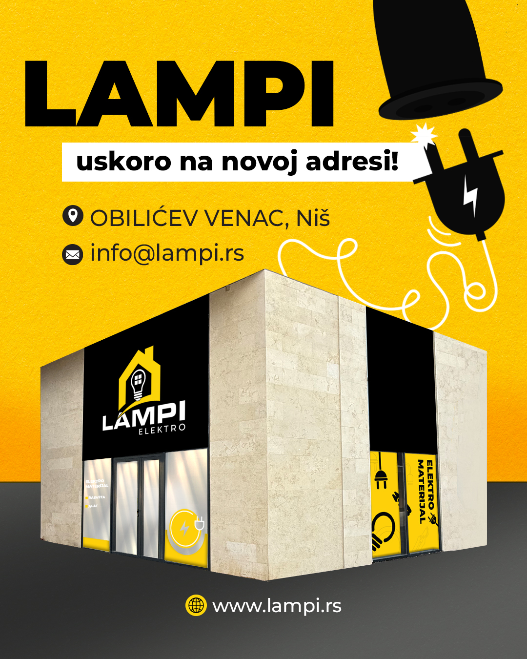 LAMPI - USKORO NA JOŠ JEDNOJ LOKACIJI !